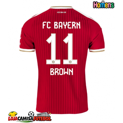 Camisa de Futebol Bayern Munich Nathaniel Brown #11 Equipamento Principal 2026-27 Manga Curta